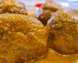 Foto del paso 12 de la receta Albóndigas de pollo en salsa de zanahorias y champiñones
