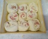 A picture of step 3 of Rolled Pizza Bread.