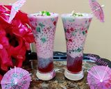 A picture of step 16 of Sabudana(Sago) pink falooda.
