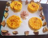 A picture of step 4 of Saffron kalakand.