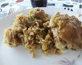 Foto del paso 6 de la receta: Pollo con arroz a la placa