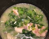 A picture of step 2 of White Fish Soup with Mustard Greens.