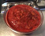 Une image de l'étape 6 de Compote de pêches de vigne et rhubarbe.