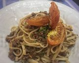 Foto del paso 1 de la receta: Espagueti con Carne &Tomate Confitado #lacocinadegiri #espagueti #tomate
