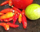 A picture of step 1 of Plecing Kangkung with Lime Sambal.