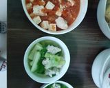 Hình bước làm 3 của món Đậu hủ cá thác lác sốt cà + canh bầu cải xanh cá thác lác