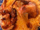 دجاج مشوي مع رز مندي