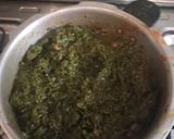 A picture of step 5 of پالک گوشت.
