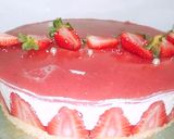 صورة لخطوة 16 من وصفة الفريزي🍓 كيكة الفراولة الرائعة 🤤