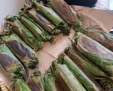 Foto langkah ke 8 dari resep Nasi bakar ikan suwir kemangi.