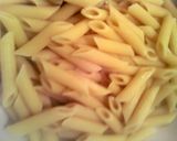 A picture of step 4 of cheddar bacon penne.