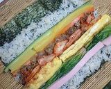 A picture of step 6 of Gimbap: Korean Nori Seaweed Rolls.