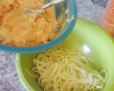 A picture of step 4 of Bang Bang Pasta.