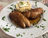 Foto del paso 10 de la receta: Rollitos de lomo rellenos de verdura y guarnición de ensalada campera