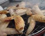 A picture of step 9 of Chicken Wing Gyoza (with chicken de-boning instructions).