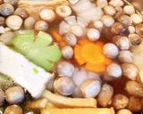 Hình bước làm 3 của món Bánh Canh Gõ Tay Nấu Chay