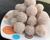 A picture of step 3 of Coconut laddoo.