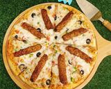 A picture of step 7 of Chicken Kabab Pizza 🍕🍕.