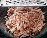 A picture of step 2 of Shoestring potato cake.