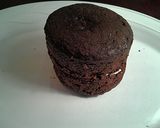 A picture of step 16 of Tiramisu Cream Filled Chocolate Cakes.