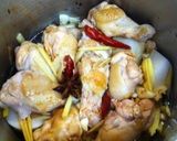 A picture of step 2 of Chinese-style Braised Chicken Drumettes with Daikon Radish and Star Anise.