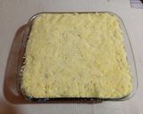 A picture of step 5 of Causa with Mackerel and Avocado.