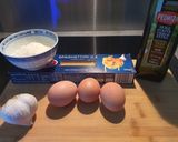 Une image de l'étape 1 de Tourbillon de Spaghetti à l'ail et parmesan.