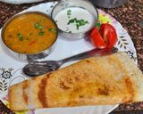 A picture of step 19 of Paneer Masala Dosa.
