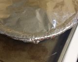 A picture of step 9 of Chocoflan flan cake.