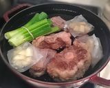 A picture of step 10 of Oxtail Soup Made in a Staub Cocotte.