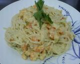 Foto del paso 3 de la receta: Spaguettis en Salsa de Leche y Camarones