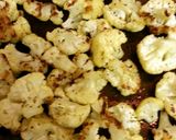 A picture of step 3 of Roasted Cauliflower with Kalamata & Artichoke Vinaigrette.