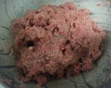 A picture of step 2 of Dry ranch venison bacon burgers.