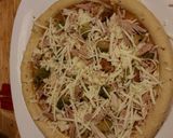 A picture of step 7 of Thanksgiving Pizza.