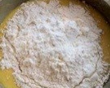 A picture of step 2 of Pancake Mix Madeleines.