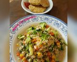 Foto langkah ke 10 dari resep Vegetable Oat 2 (Brokoli, Baby Carrot, and Corn with Steak Tempe.