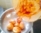 A picture of step 3 of Lasuniya Batata 😋😋😋.