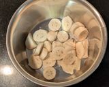 A picture of step 1 of Eggless banana walnut cake.
