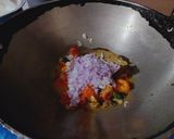 A picture of step 3 of Paneer Mushroom Masala.