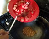 A picture of step 4 of Jeff and Nessie's Caramelized Hotdog Slices.