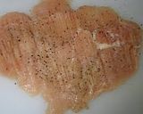 A picture of step 1 of Teriyaki Chicken with Cheese and Eggs.