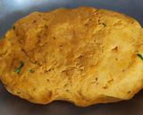 A picture of step 1 of Masala bhakari (Bran flour).