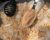 A picture of step 6 of Moghrabieh - semolina dough with chicken.