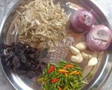 Gambar langkah 1 resipi Sambal hitam.