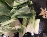 A picture of step 1 of Speedy Side Dish! Bok Choy and Egg Stir Fry with Ginger.