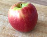 A picture of step 1 of Peanut butter on apple.