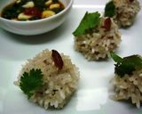 A picture of step 8 of Steamed Chinese Pearl Meatballs.