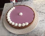 A picture of step 9 of Cake with Blueberry Panna Cotta and Mixed Berries.