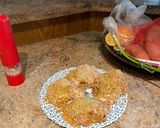 A picture of step 4 of Airfryer fried chicken with the Galanz.
