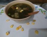 A picture of step 2 of Palak with Sweet Corn Soup.